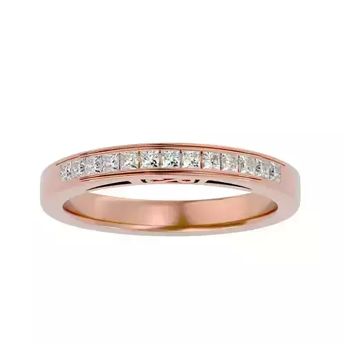 Eternity Band Diamond Ring with 360 View animation 3D print model