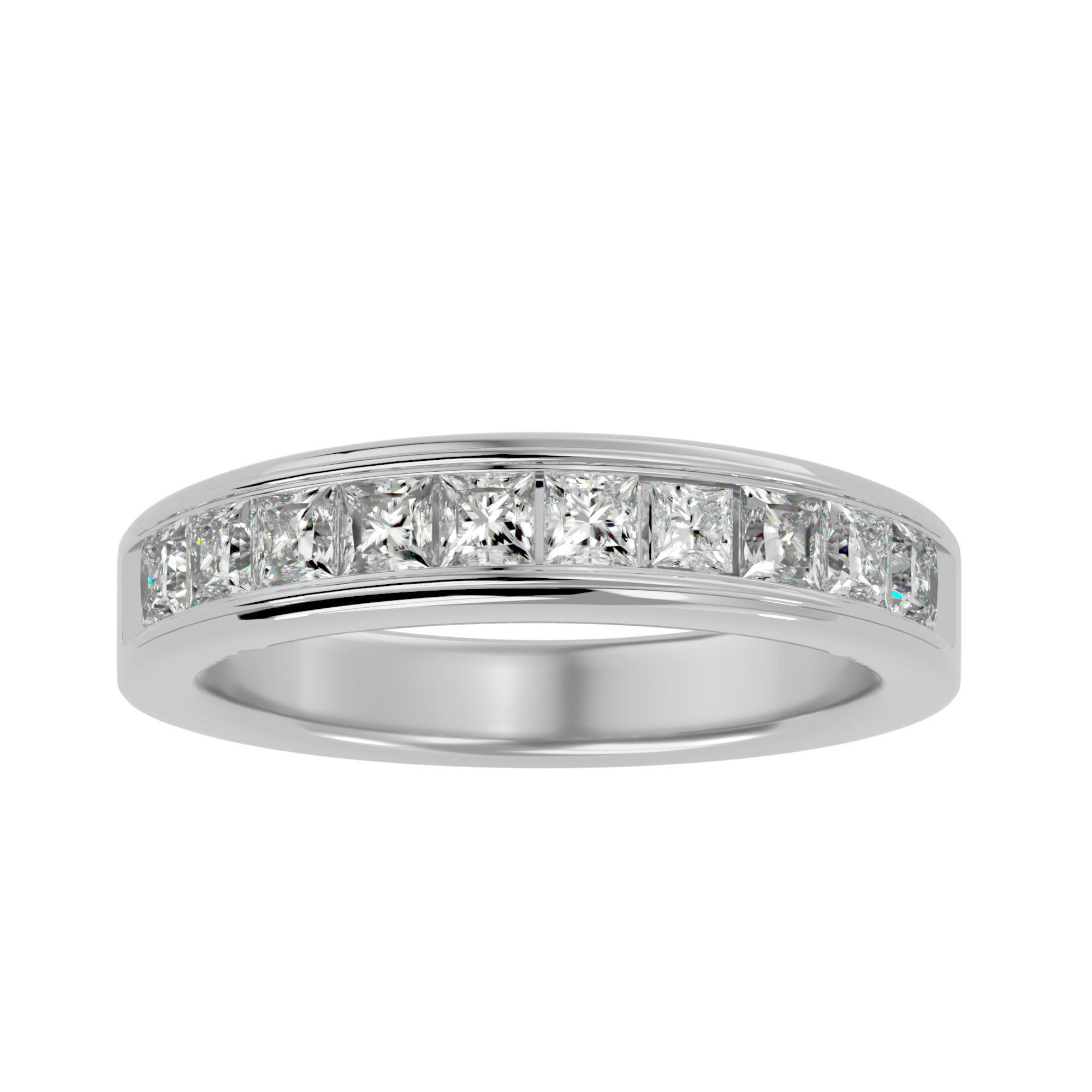 Eternity Band Diamond Ring with 360 View animation 3D print model_3