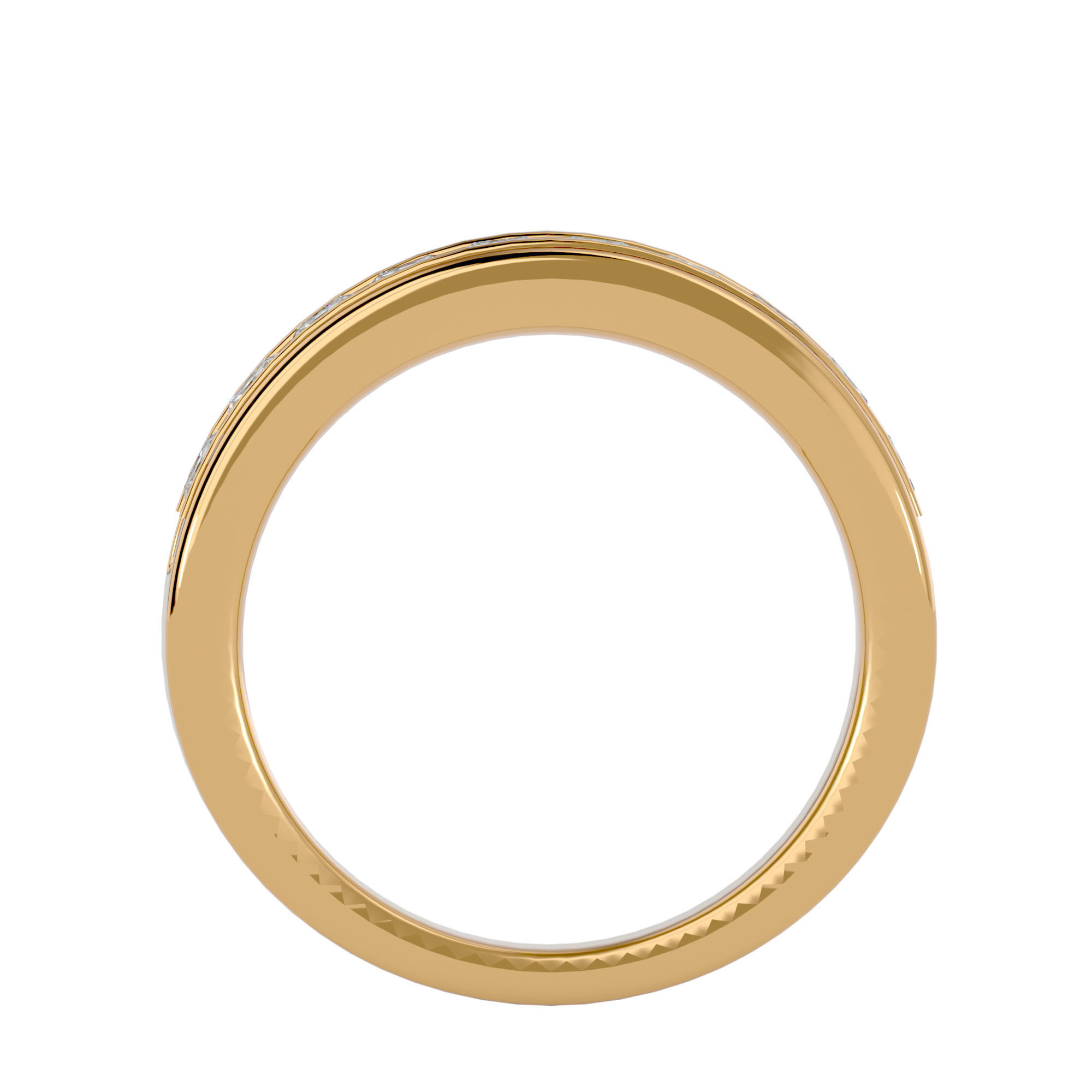 Eternity Band Diamond Ring with 360 View animation 3D print model_5