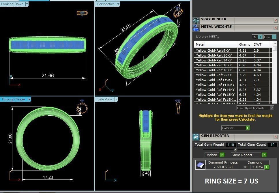 Eternity Band Diamond Ring with 360 View animation 3D print model_8