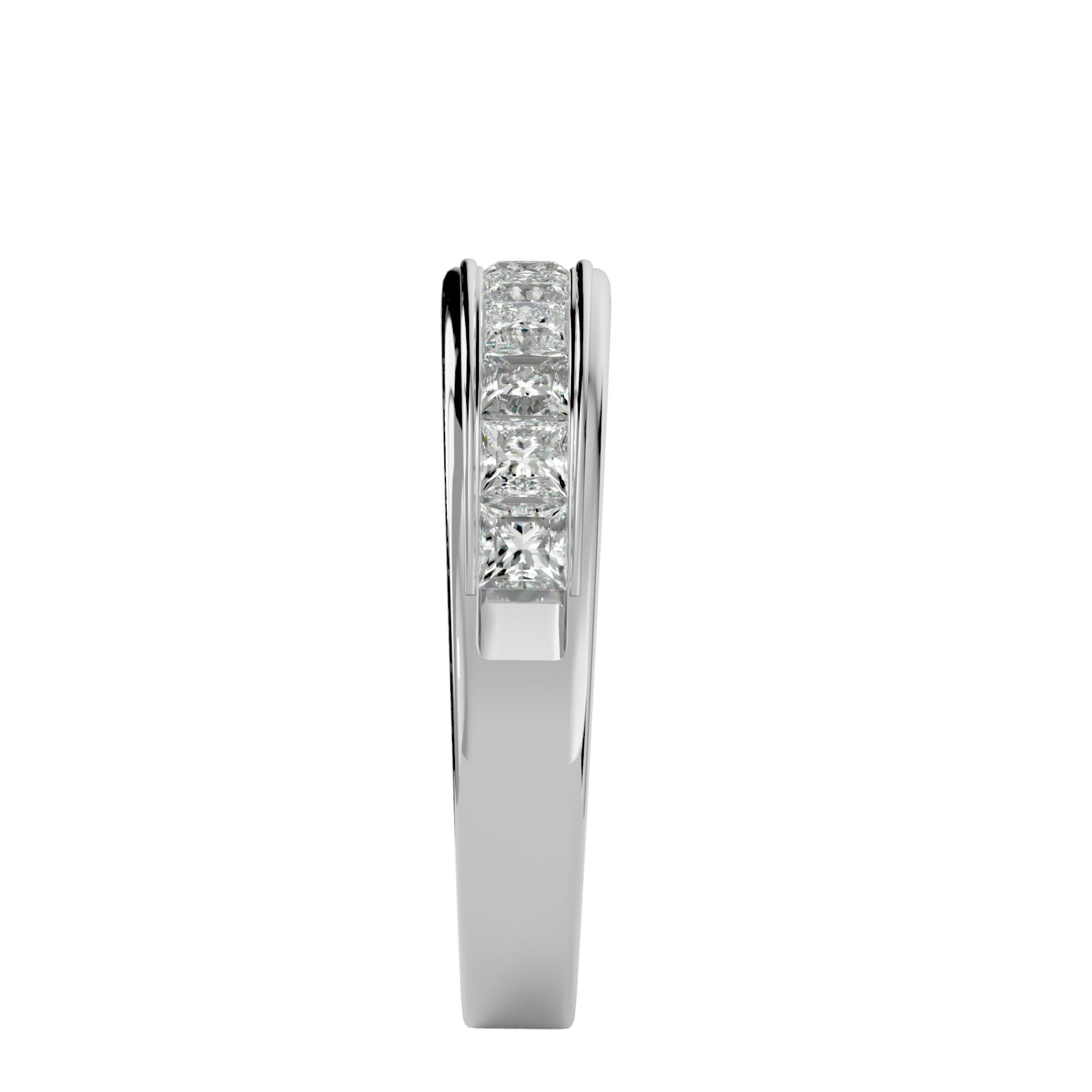 Eternity Band Diamond Ring with 360 View animation 3D print model_10