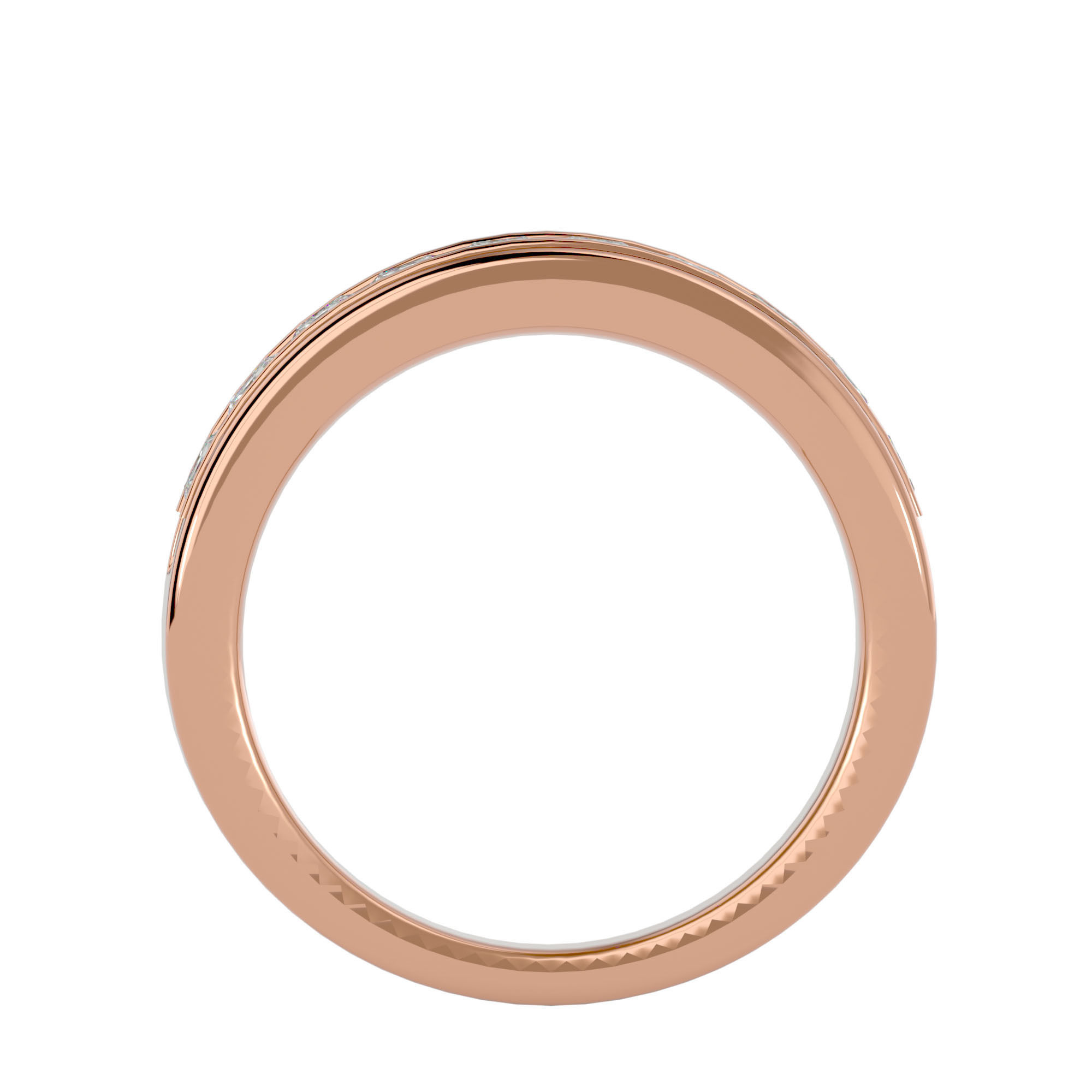 Eternity Band Diamond Ring with 360 View animation 3D print model_6