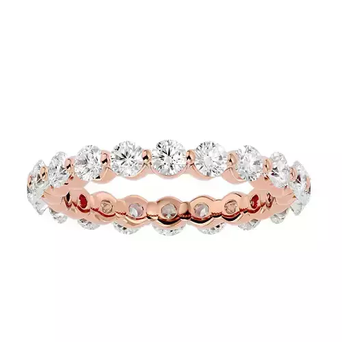 Eternity Band Diamond Ring with 360 View animation