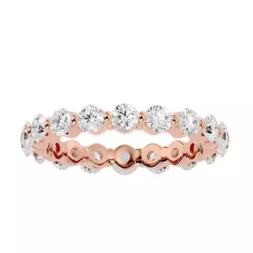 Eternity Band Diamond Ring with 360 View animation