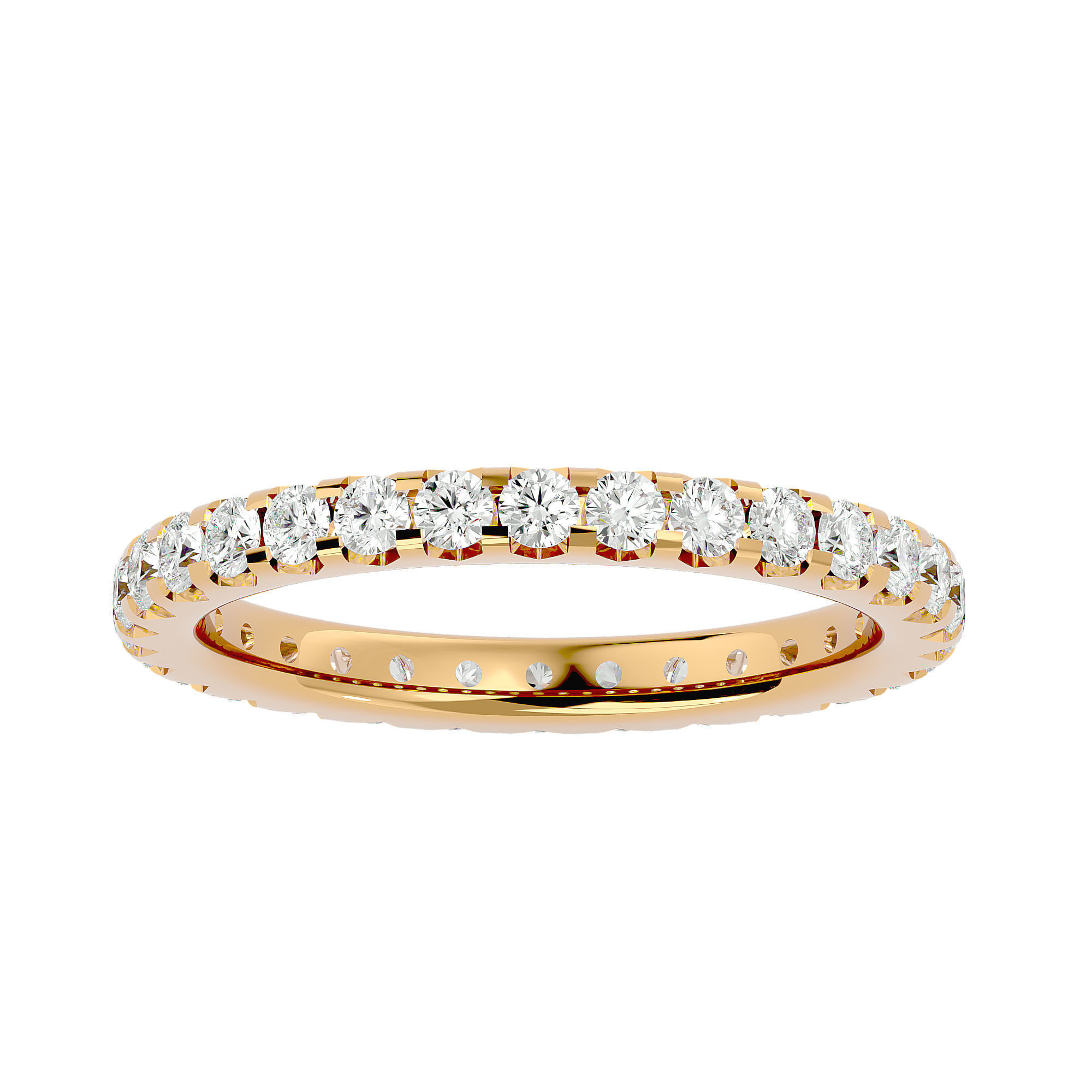 Eternity Band Diamond Ring with 360 View animation 3D print model_1