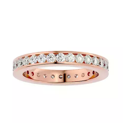 Eternity Band Diamond Ring with 360 View animation