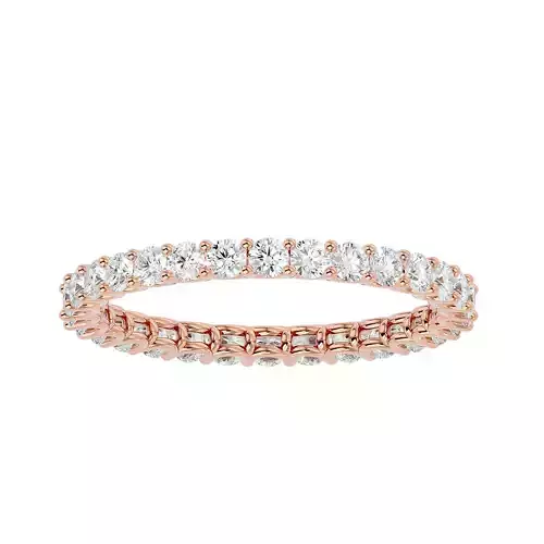 Eternity Band Diamond Ring with 360 View animation