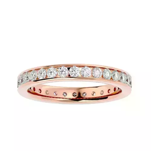 Eternity Band Diamond Ring with 360 View animation