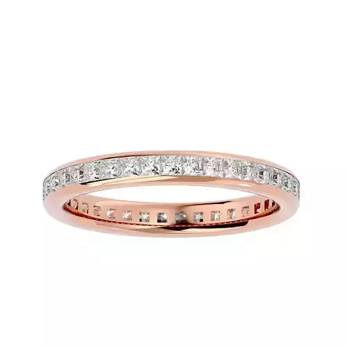 Eternity Band Diamond Ring with 360 View animation