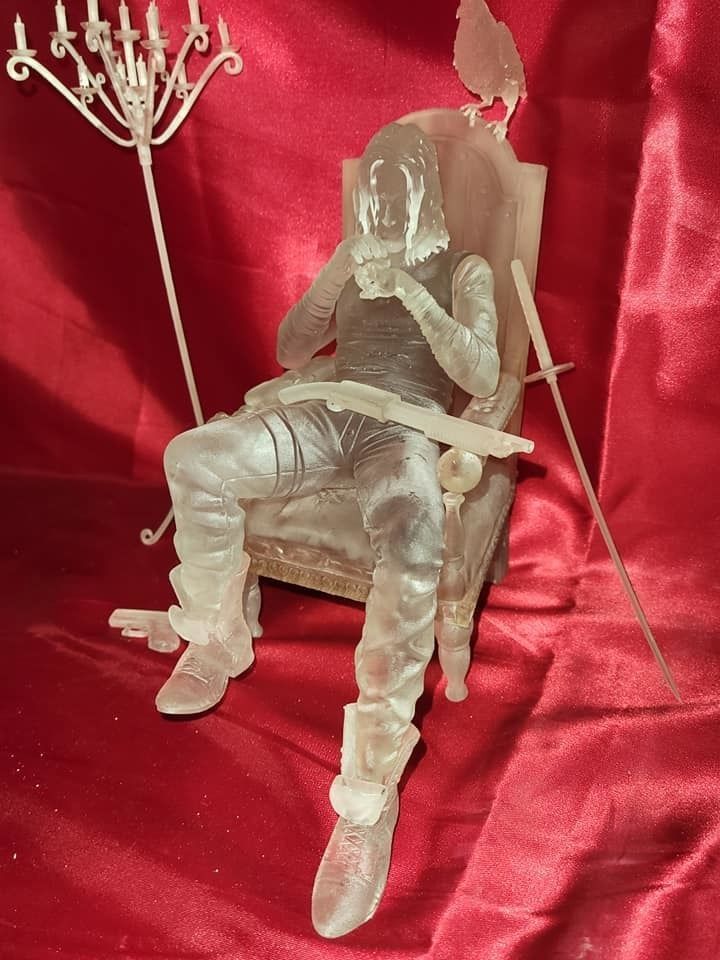 The Crow on Throne 3D print model_6