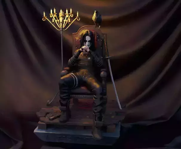 The Crow on Throne 3D print model