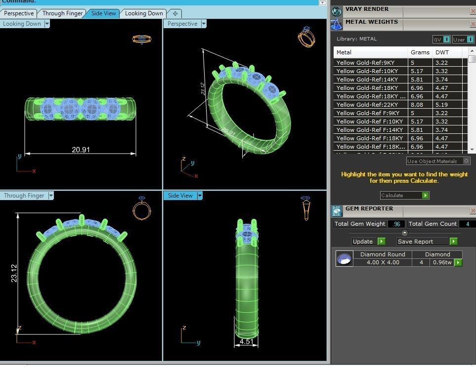Eternity Band Diamond Ring with 360 View animation 3D print model_3