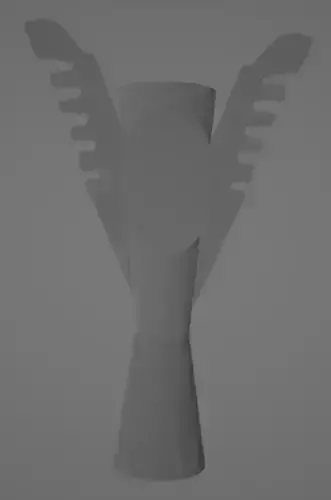 Throphy trophy with wings