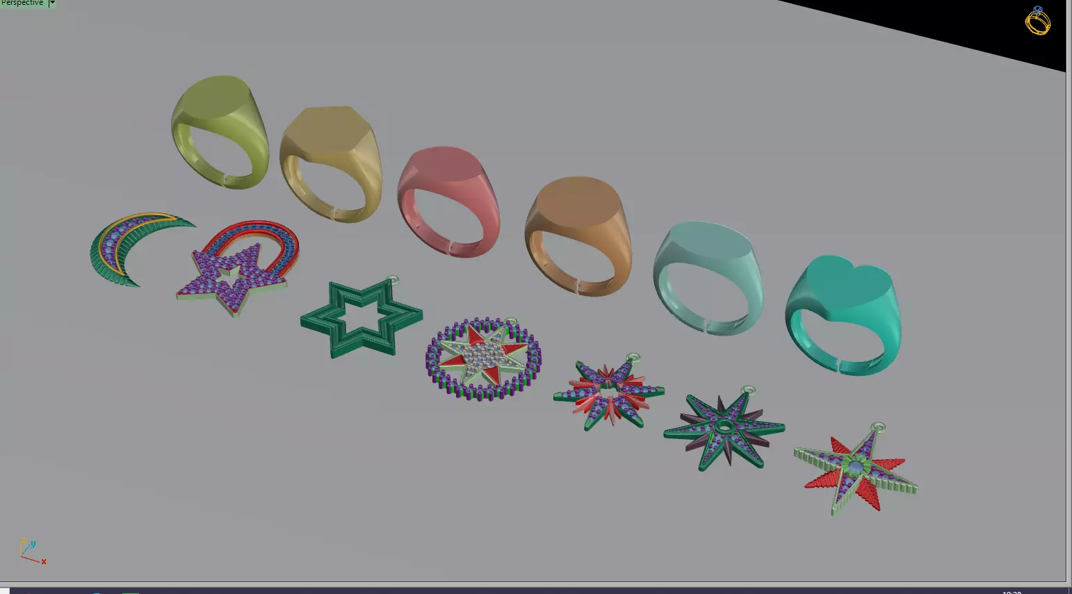 ring pendant Free 3D model