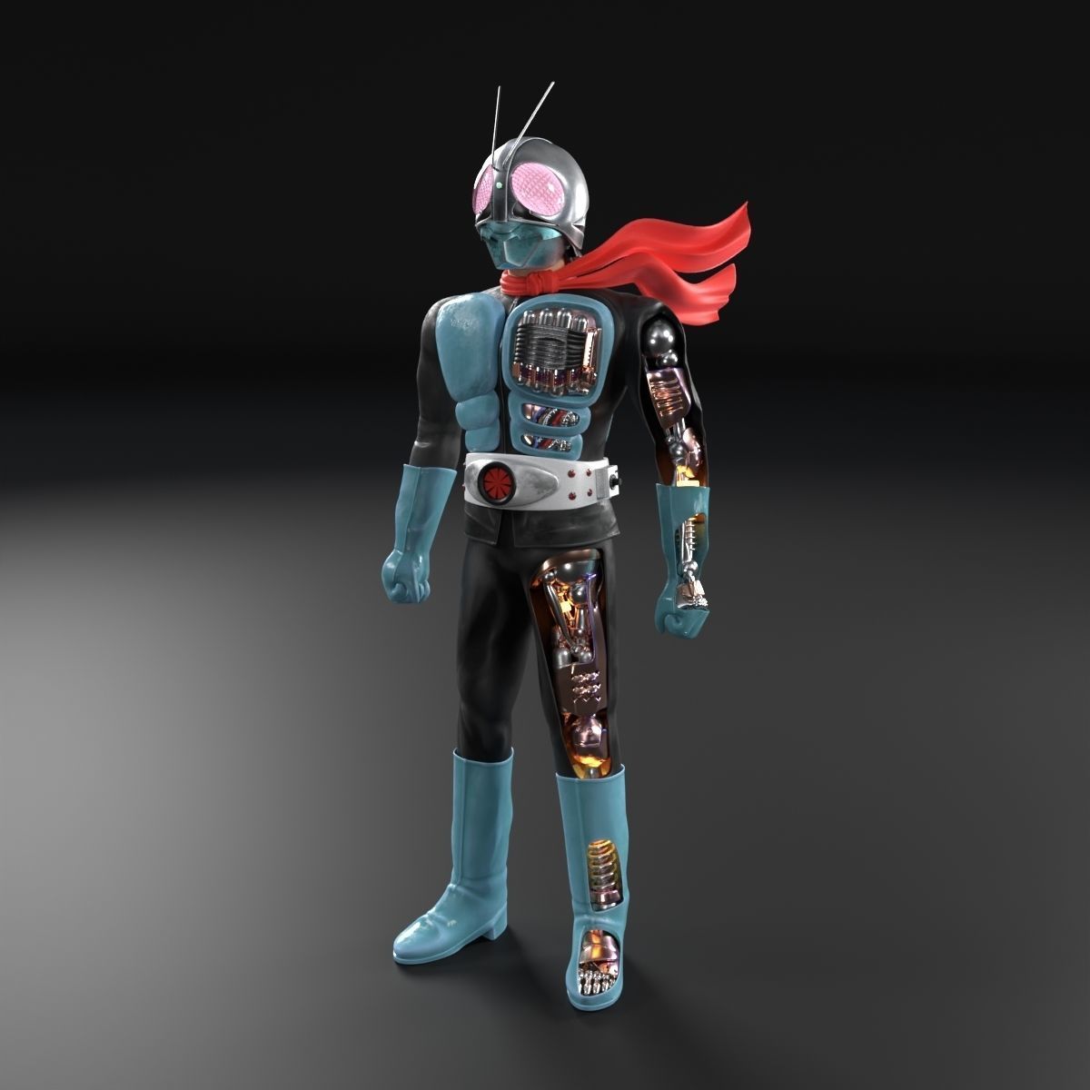 Kamen Rider Version 1 Original X-ray  3D model_4