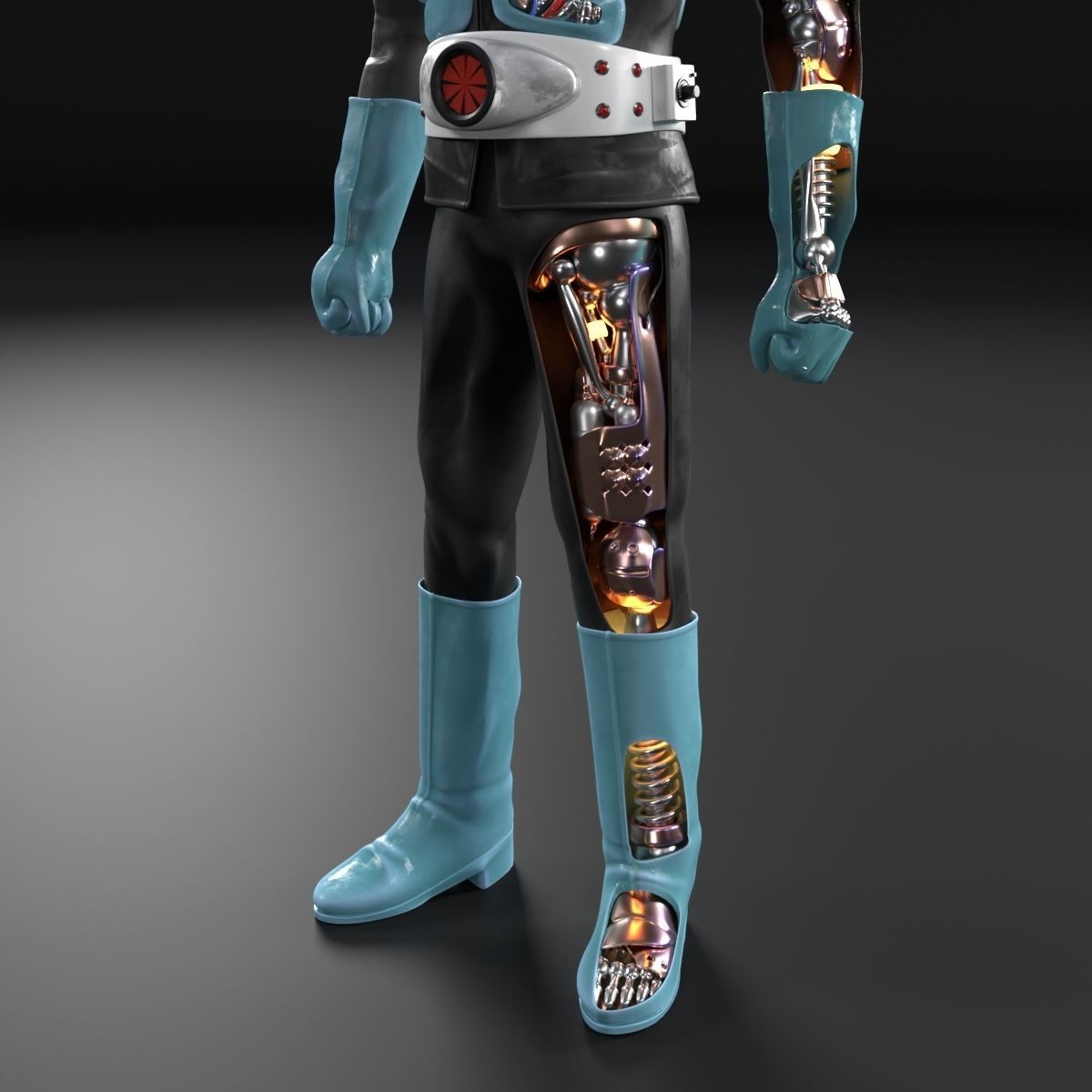Kamen Rider Version 1 Original X-ray  3D model_9