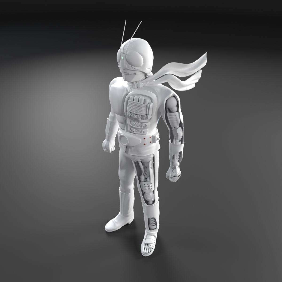 Kamen Rider Version 1 Original X-ray  3D model_11