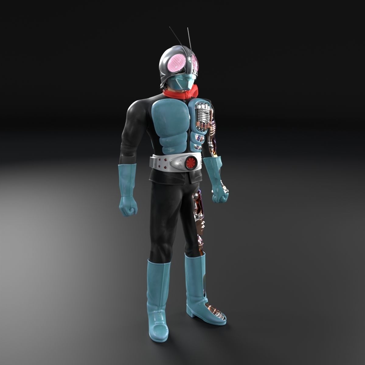 Kamen Rider Version 1 Original X-ray  3D model_6