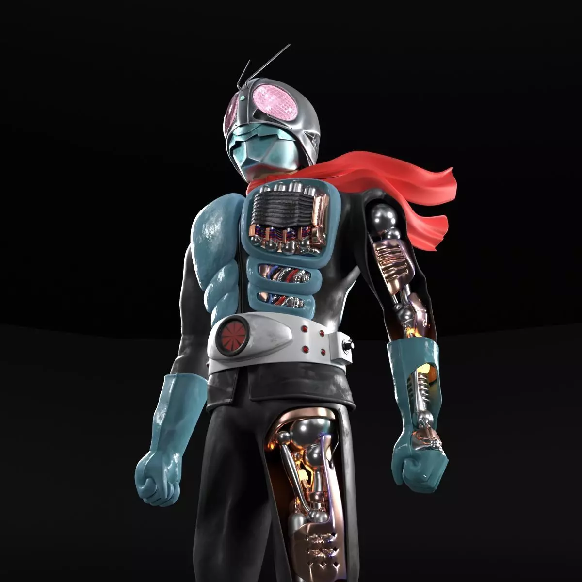 Kamen Rider Version 1 Original X-ray  3D model_0