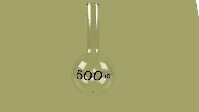 Round-bottom flasks 500ml 3D model