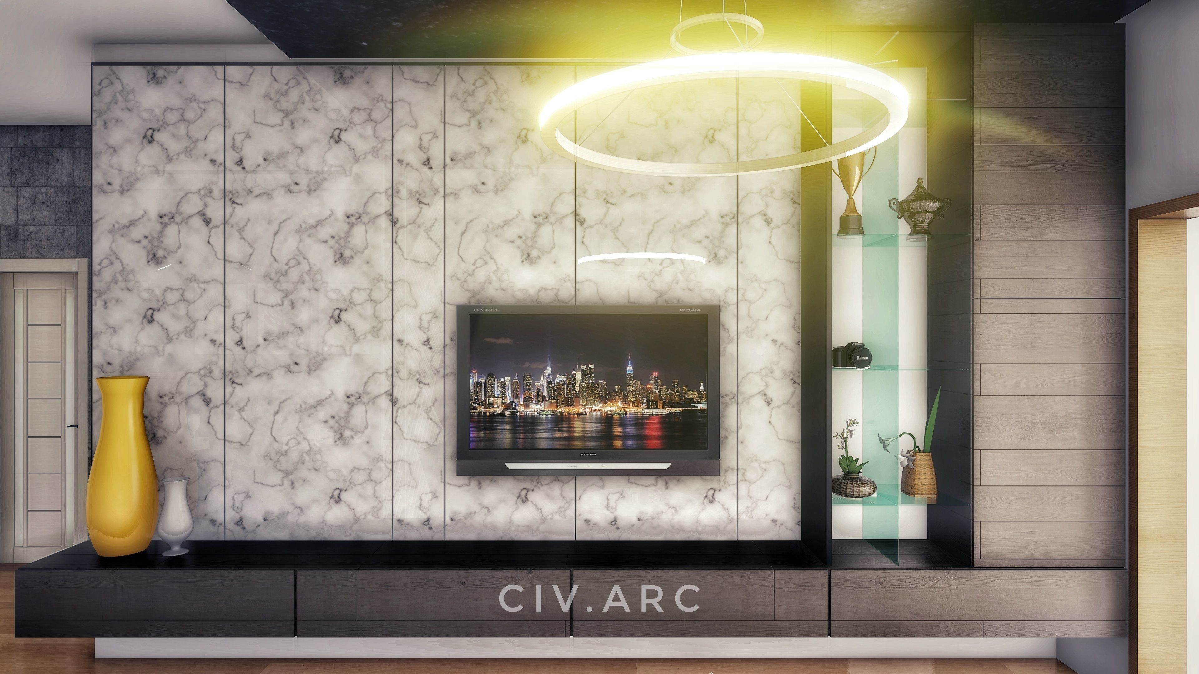 Luxury house interior 3D model_6