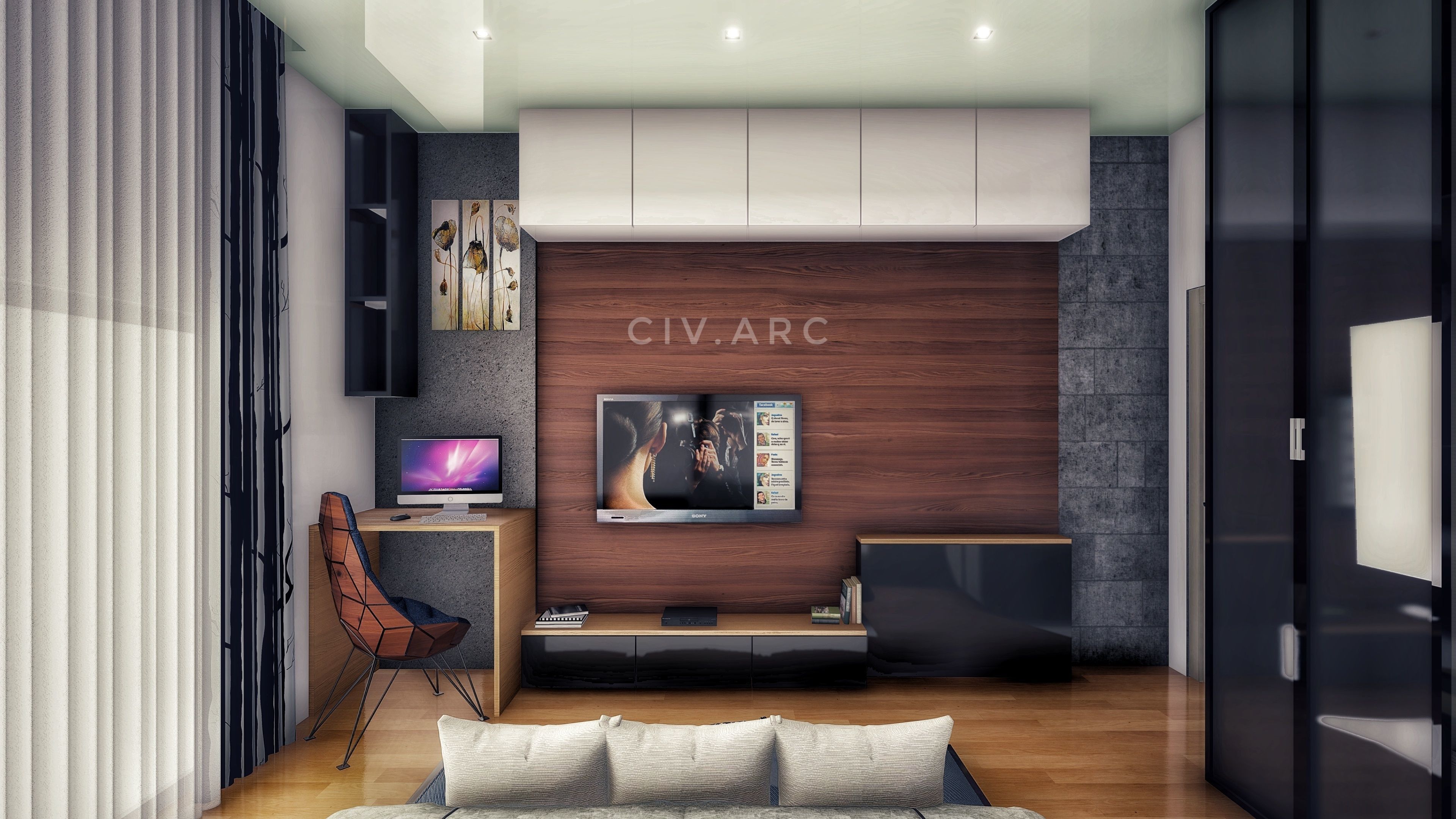 Luxury house interior 3D model_4