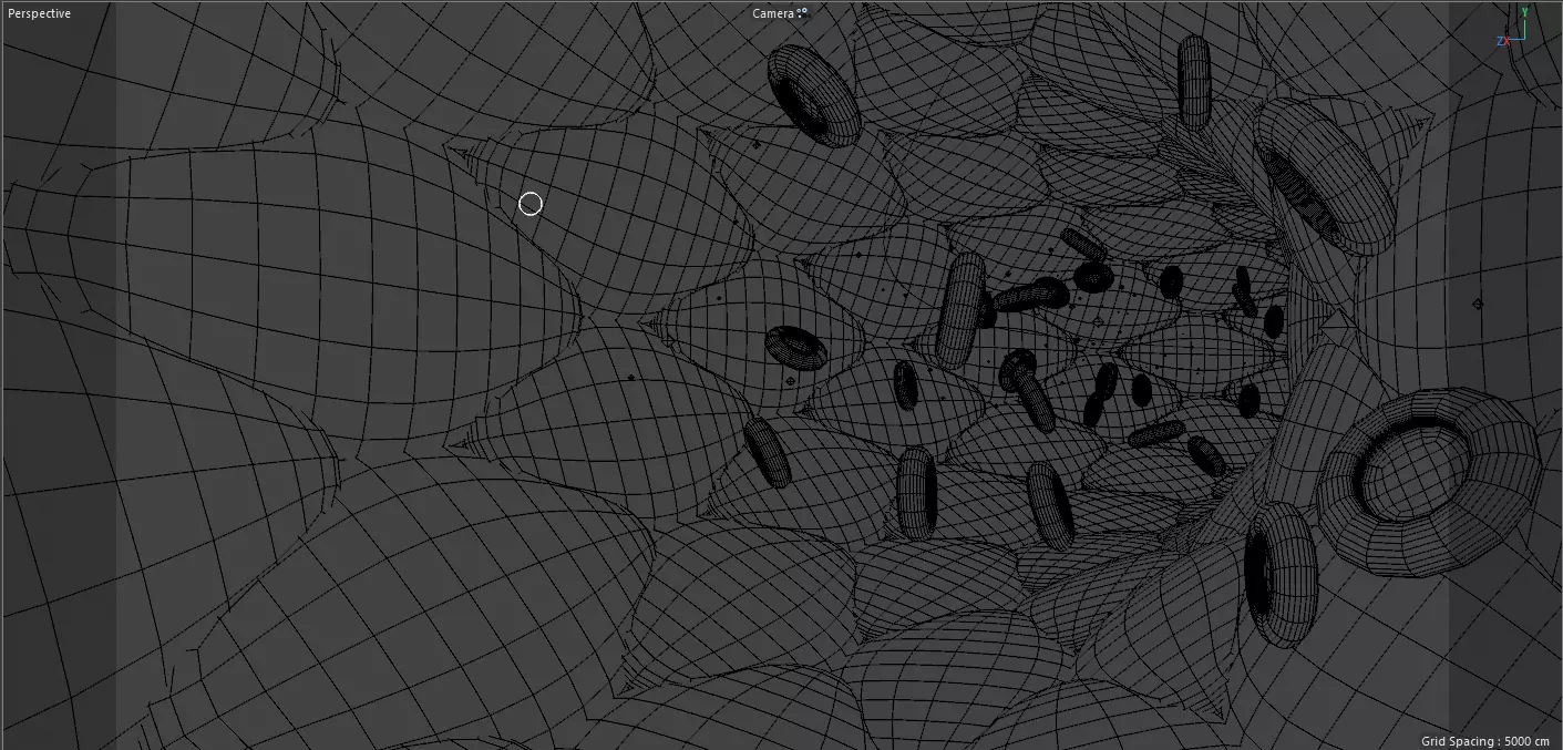 Blood flow animation 3D model_0