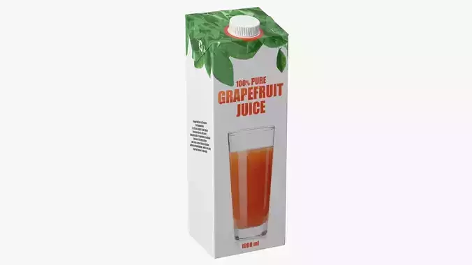 Tetra Brik Aseptic Edge Juice 3D model
