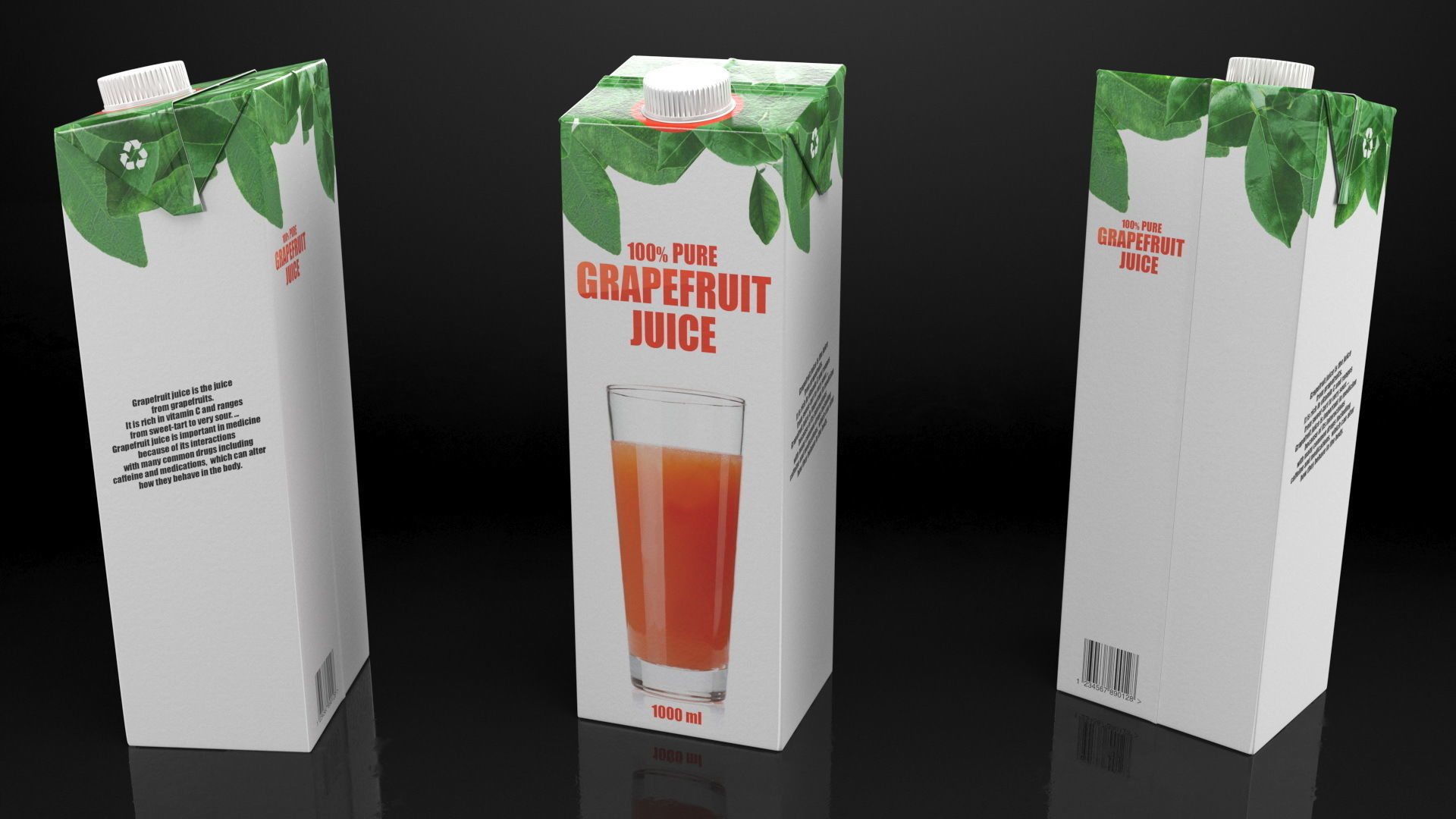 Tetra Brik Aseptic Edge Juice 3D model_2