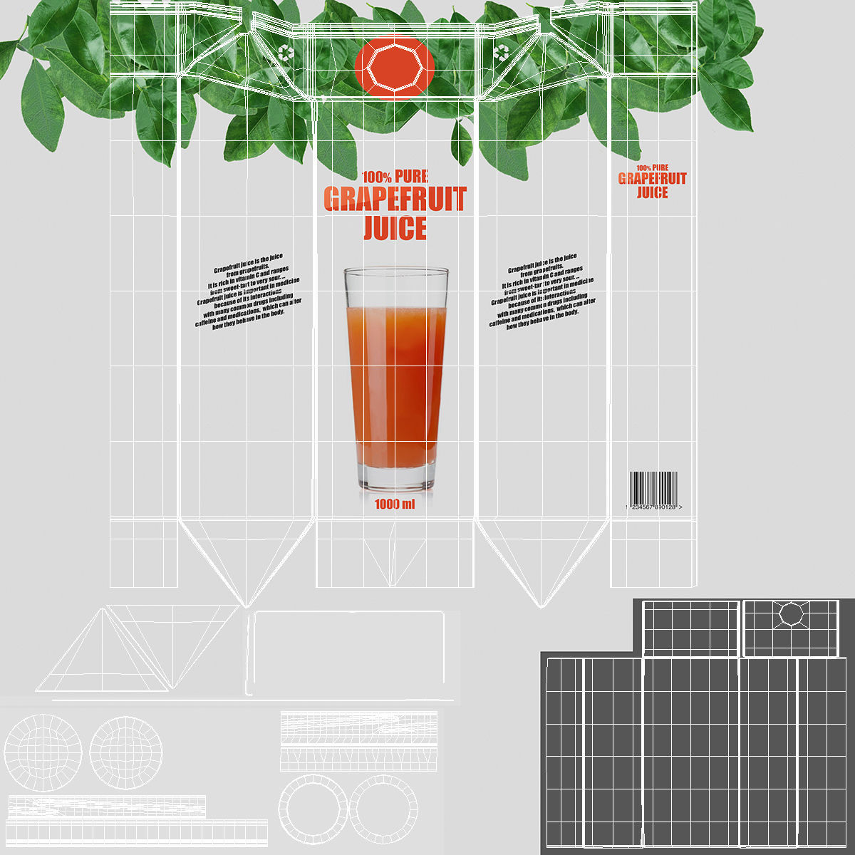 Tetra Brik Aseptic Edge Juice 3D model_18