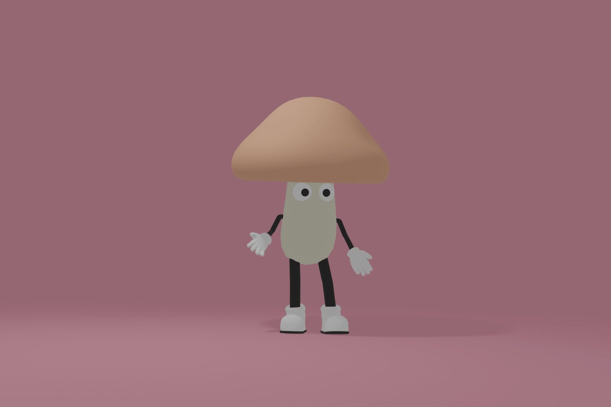 Fruits and Vegetables lowpoly characters Low-poly 3D model_4