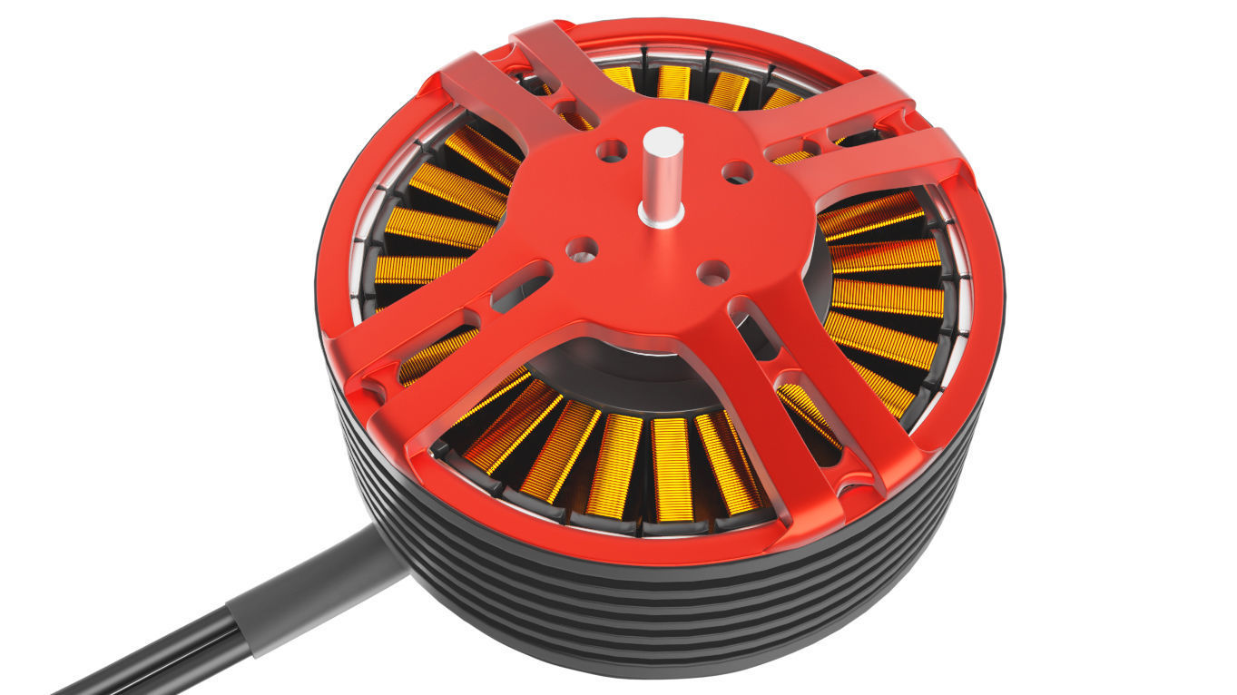 Brushless DC motor 3D model_4
