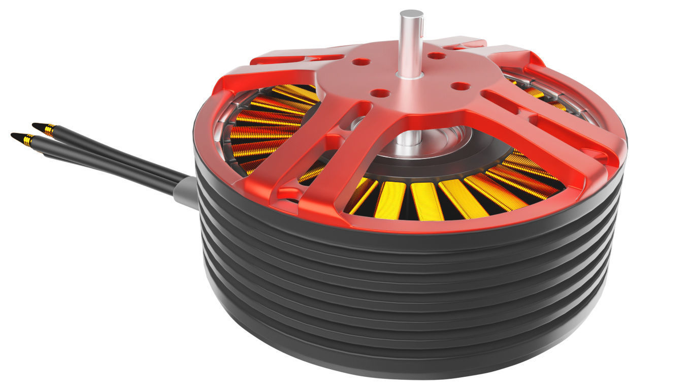 Brushless DC motor 3D model_3