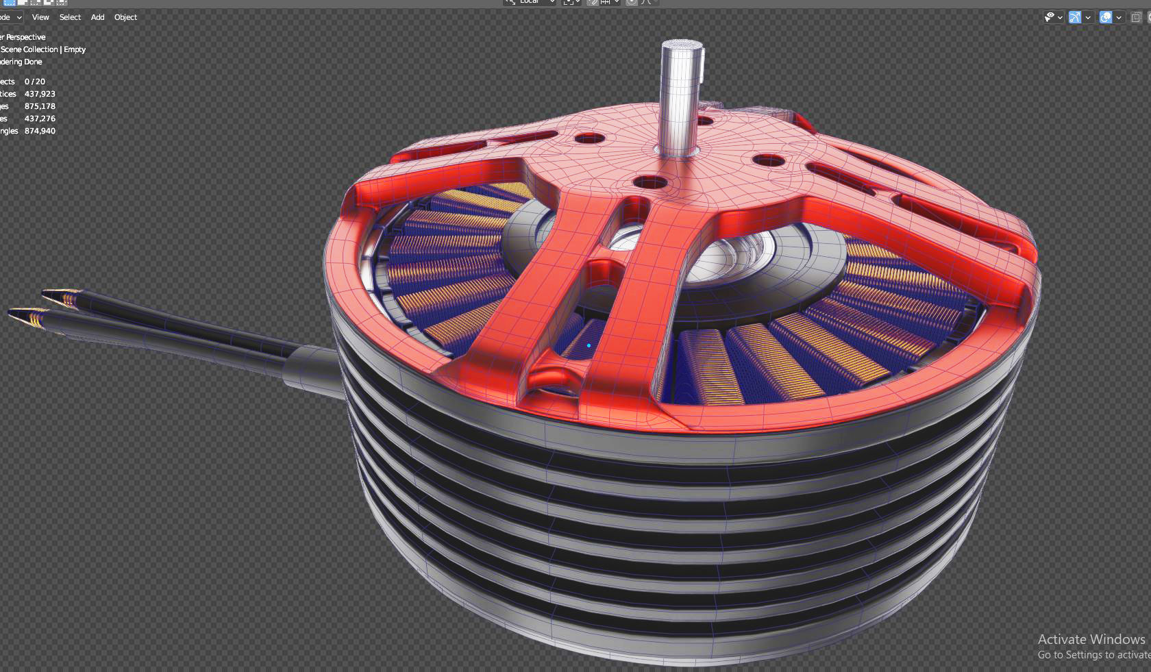 Brushless DC motor 3D model_10