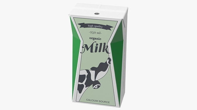 Tetra Brik Aseptic Base Crystal Milk 3D model 2