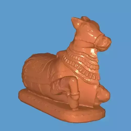 Nandi cow in clay 3D print model