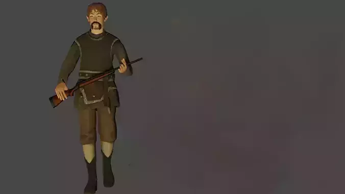 man charactor rigging animation blender