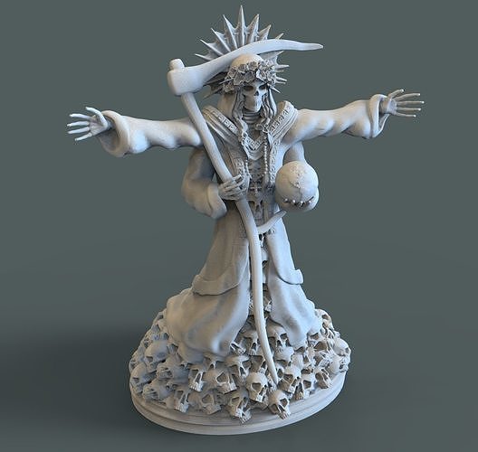 Santa Muerte 3d print modell  3D print model