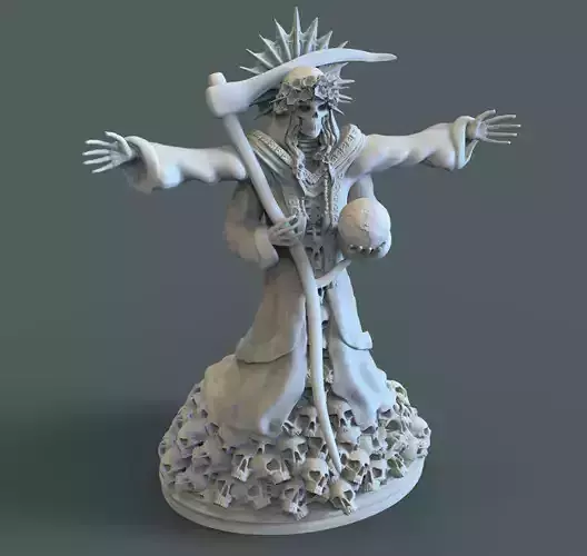 Santa Muerte 3d print modell  3D print model
