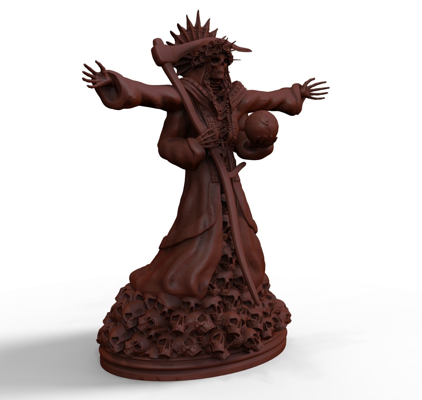 Santa Muerte 3d print modell 3D print model_19