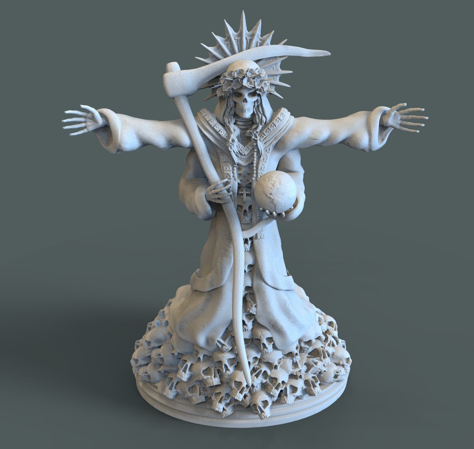 Santa Muerte 3d print modell 3D print model_1