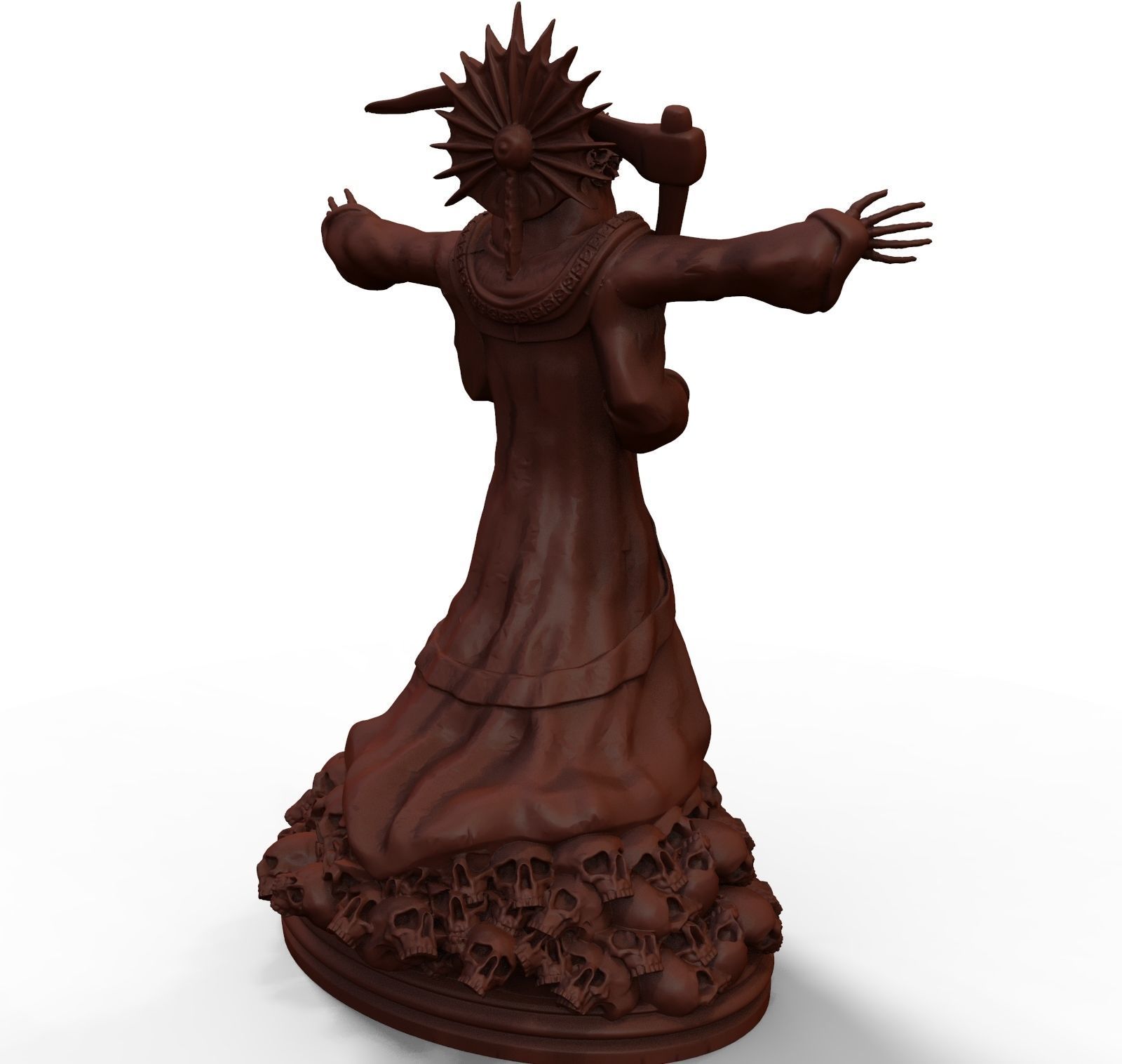 Santa Muerte 3d print modell 3D print model_17
