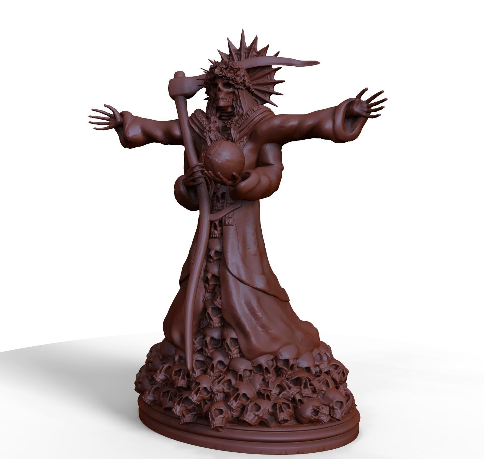 Santa Muerte 3d print modell 3D print model_13