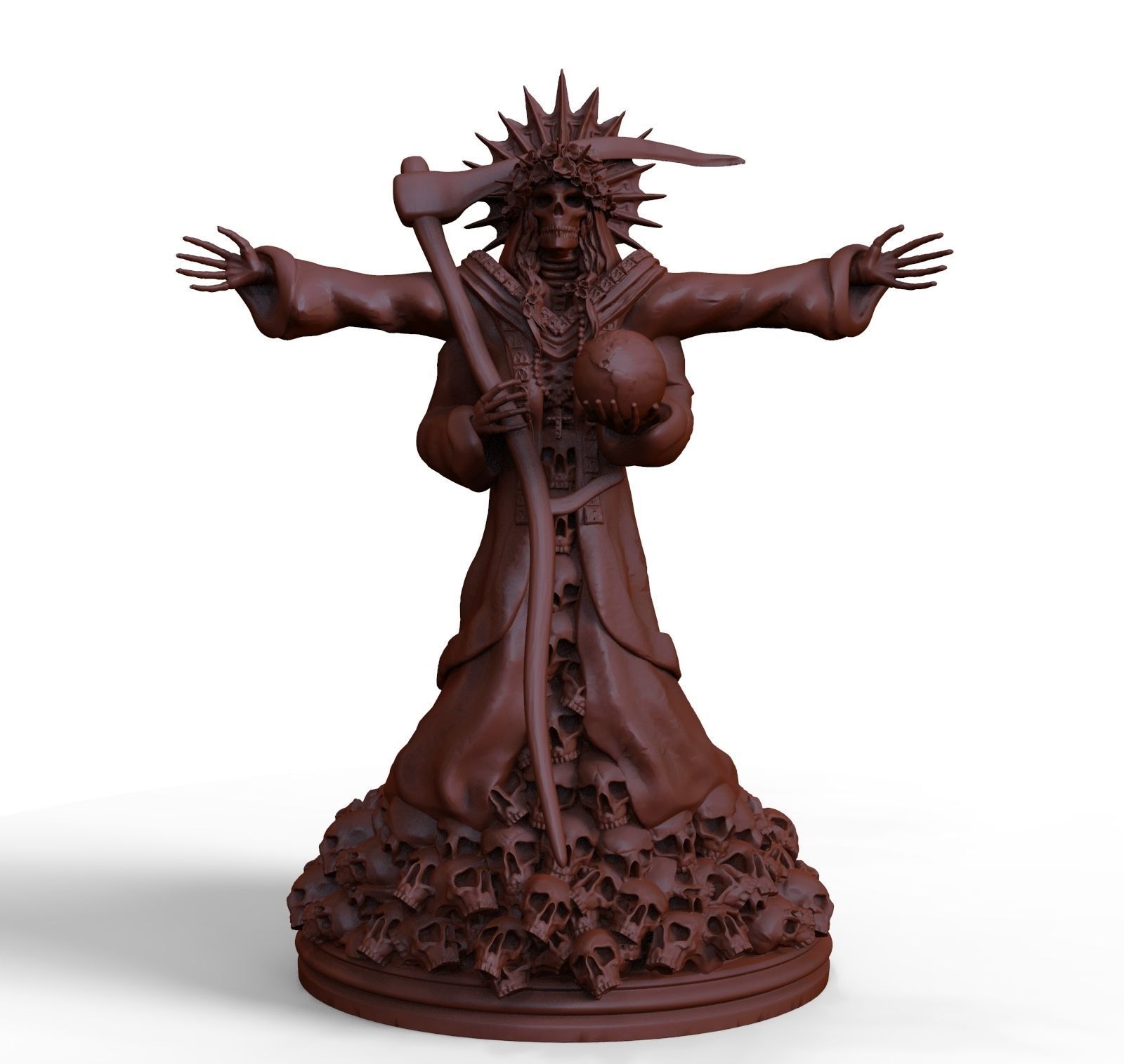 Santa Muerte 3d print modell 3D print model_12