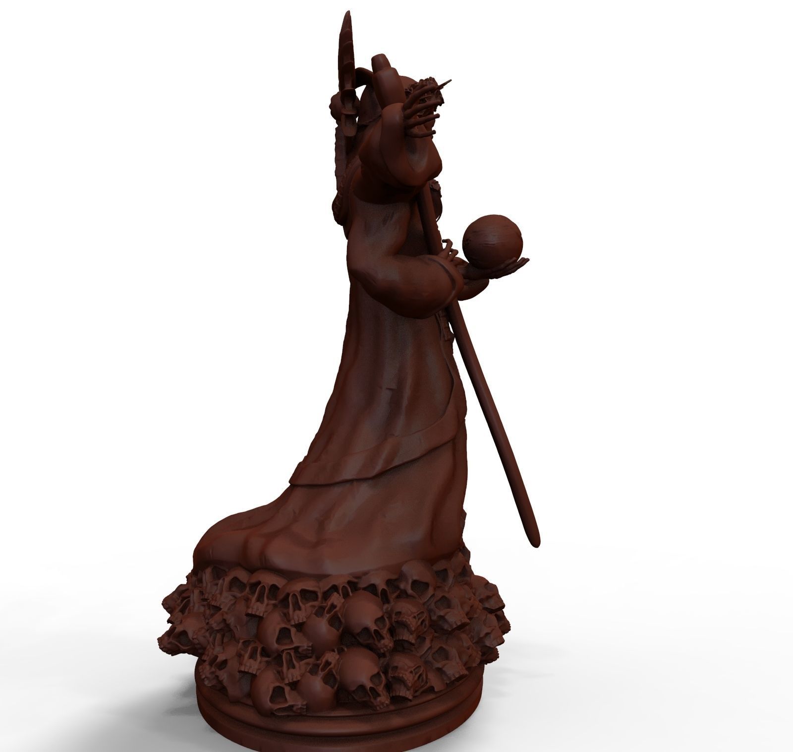 Santa Muerte 3d print modell 3D print model_18