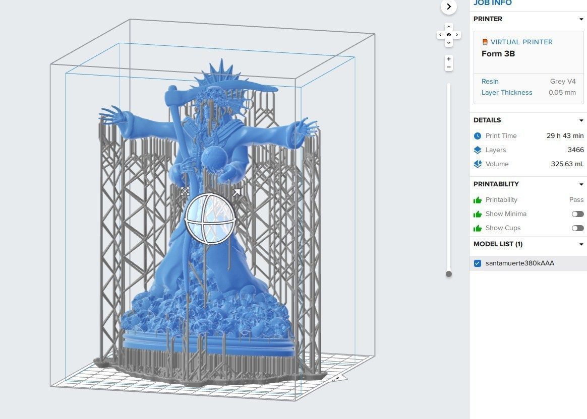 Santa Muerte 3d print modell 3D print model_21