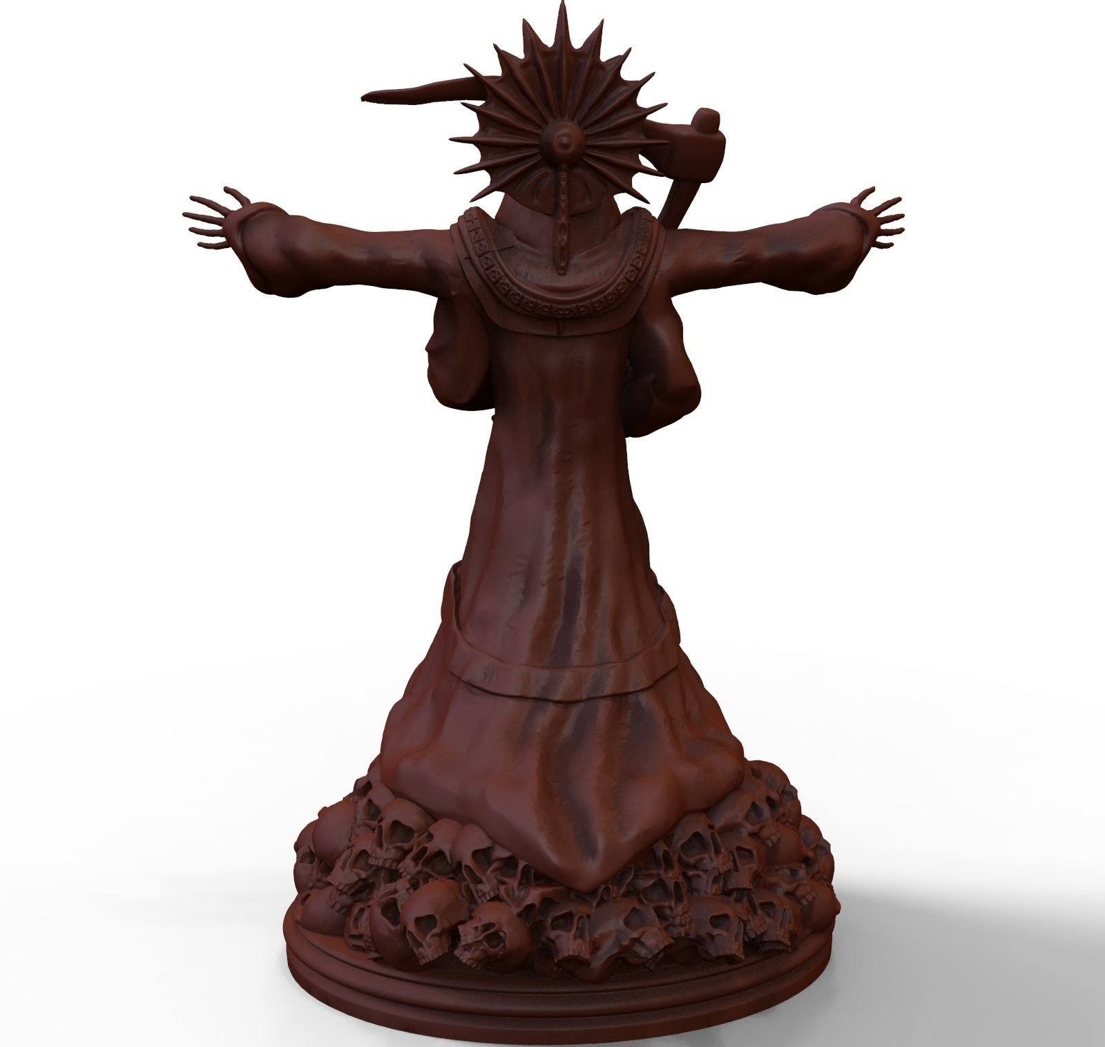 Santa Muerte 3d print modell 3D print model_16