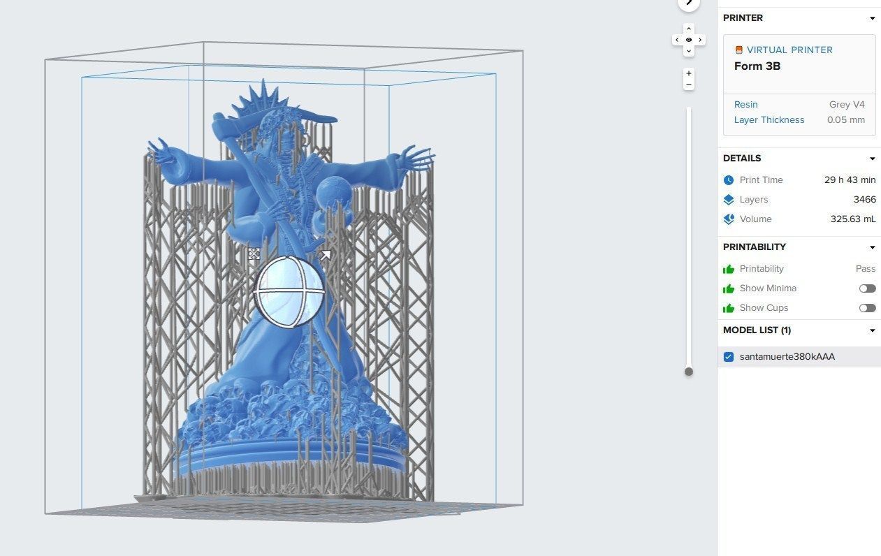 Santa Muerte 3d print modell 3D print model_20