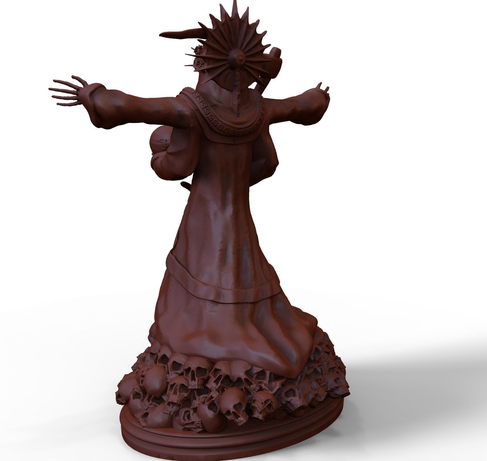 Santa Muerte 3d print modell 3D print model_15
