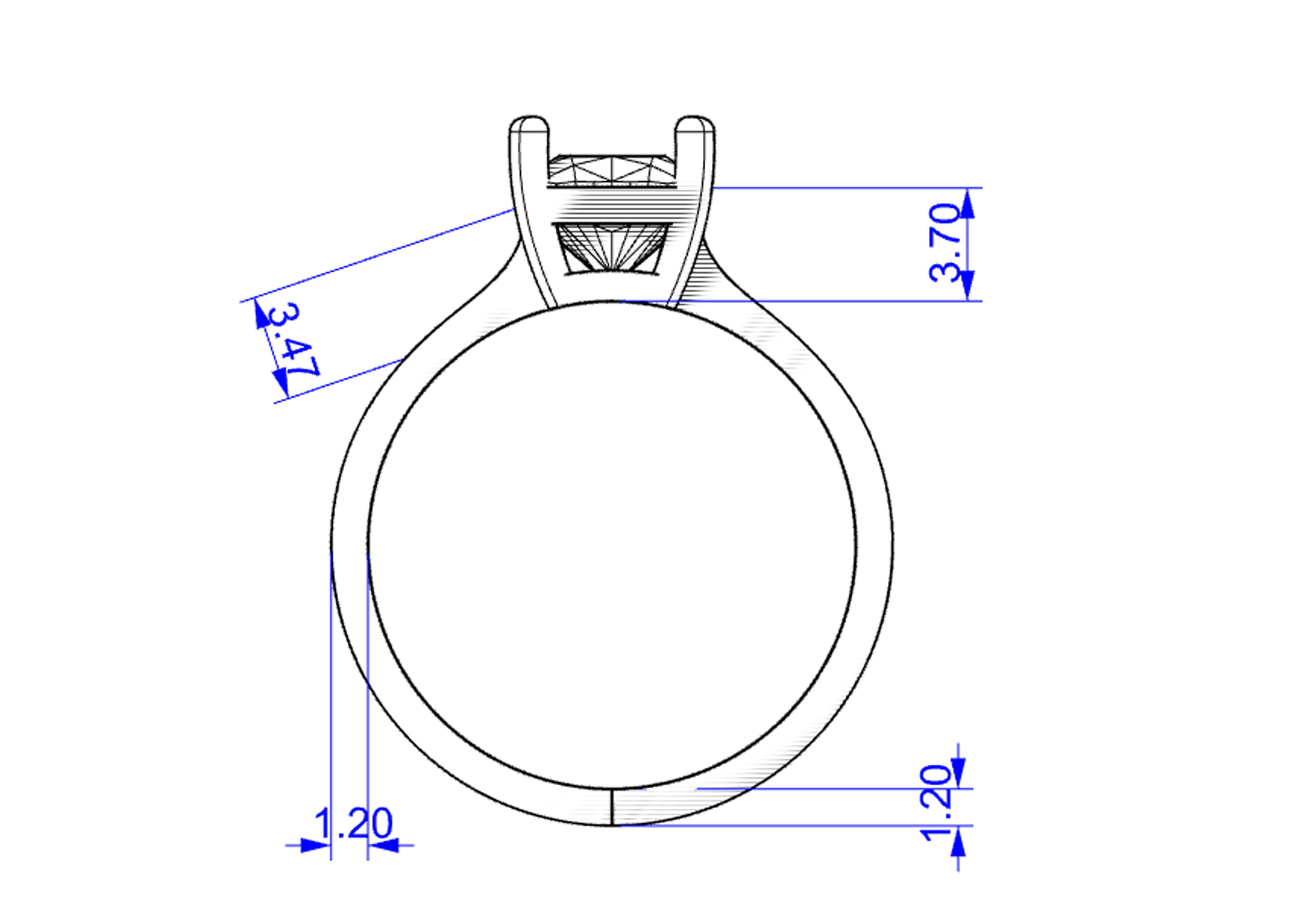 Cushion ring 3D print model_10